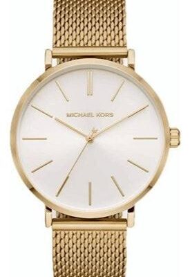 Michael Kors Men's Pyper 42mm Gold Mesh Watch (MK7150)