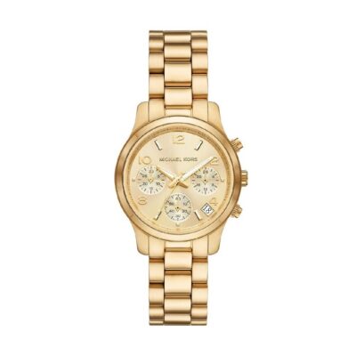 Michael Kors Women's 34mm Gold Chronograph Watch (MK7326)