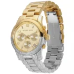 Michael Kors Women's 38mm Two-Tone Chronograph Watch (MK7329)