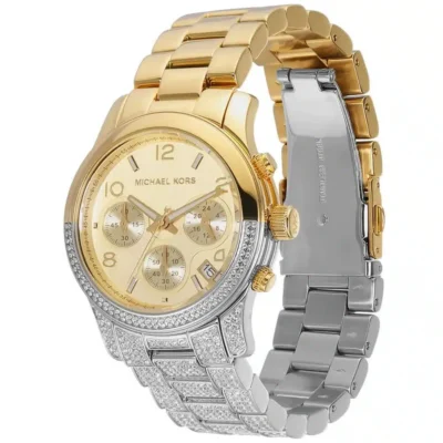 Michael Kors Women's 38mm Two-Tone Chronograph Watch (MK7329)