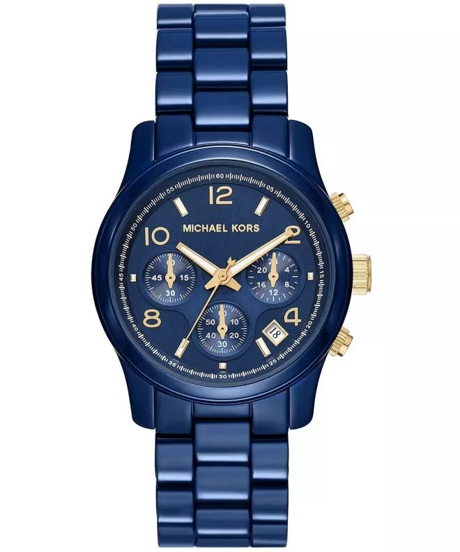 Michael Kors Runway Women's 38mm Blue Chronograph Watch (MK7332) Michael Kors Runway Women's 38mm Blue Chronograph Watch (MK7332)