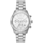 Michael Kors Women's 40mm Silver Chronograph Watch (MK7413)