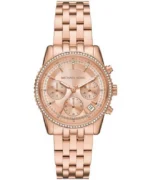 Michael Kors Women's Ritz Chronograph 35mm Rose Gold Watch (MK7531)