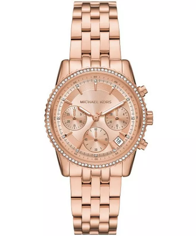 Michael Kors Women's Ritz Chronograph 35mm Rose Gold Watch (MK7531) Michael Kors Women's Ritz Chronograph 35mm Rose Gold Watch (MK7531)