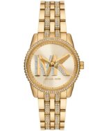 Michael Kors Women's 35mm Gold Pave Logo Watch (MK7540)