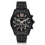 Michael Kors Men's Lexington Chronograph 45mm Black Watch (MK8467)