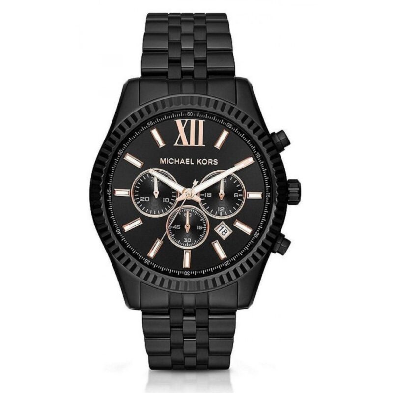 Michael Kors Men's Lexington Chronograph 45mm Black Watch (MK8467) Michael Kors Men's Lexington Chronograph 45mm Black Watch (MK8467)