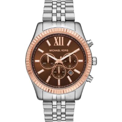 Michael Kors Men's Lexington Chronograph 45mm Two-Tone Watch (MK8732)