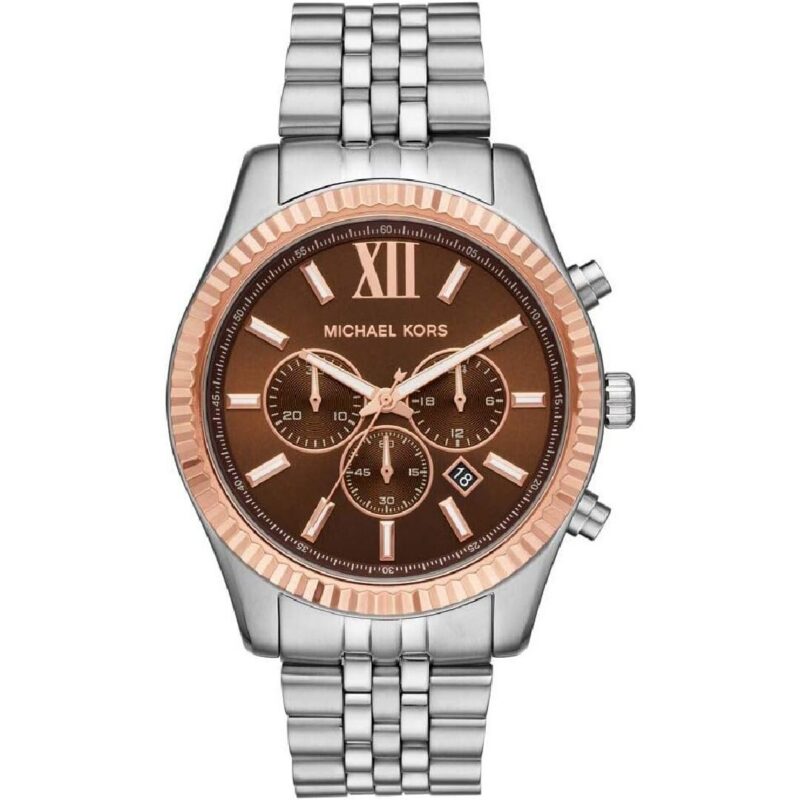 Michael Kors Men's Lexington Chronograph 45mm Two-Tone Watch (MK8732) Michael Kors Men's Lexington Chronograph 45mm Two-Tone Watch (MK8732)
