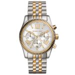Michael Kors Men's Chronograph 45mm Two-Tone Gold and Silver Watch (MK9064)