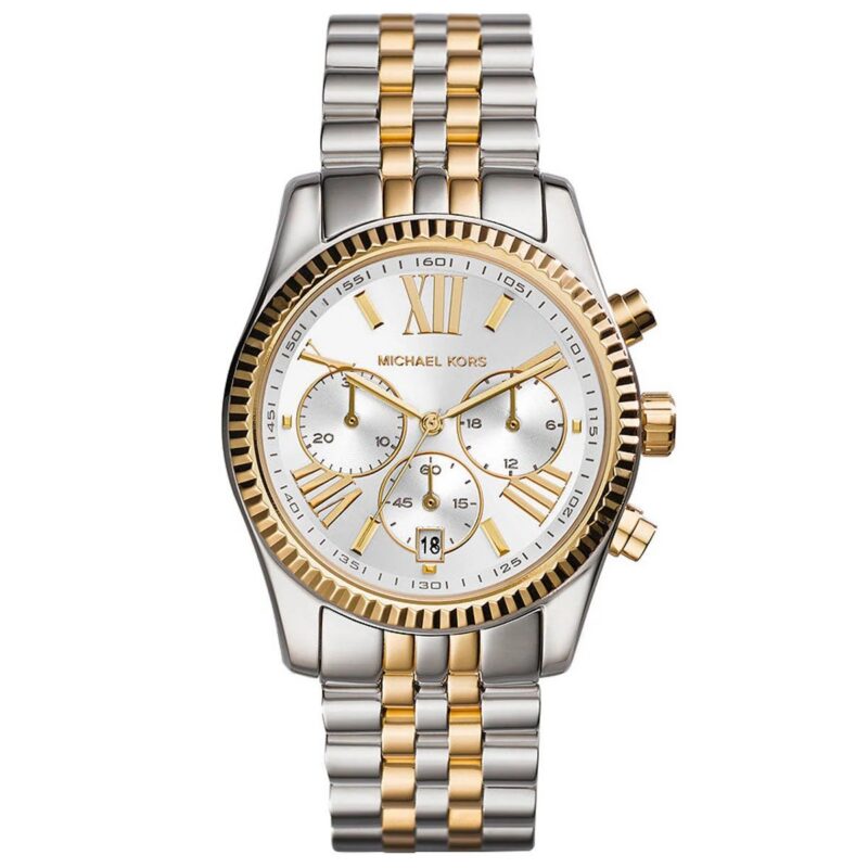 Michael Kors Men's Chronograph 45mm Two-Tone Gold and Silver Watch (MK9064) Michael Kors Men's Chronograph 45mm Two-Tone Gold and Silver Watch (MK9064)