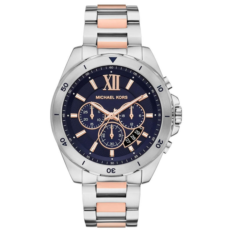 Michael Kors Men's Chronograph 45mm Two-Tone Rose Gold and Silver Watch (MK9065) Michael Kors Men's Chronograph 45mm Two-Tone Rose Gold and Silver Watch (MK9065)