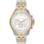 Michael Kors Men's Chronograph 44mm Two-Tone Gold and Silver Watch (MK9126)