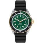 Michael Kors Men's Maritime 42mm Two-Tone Green Watch (MK9158)