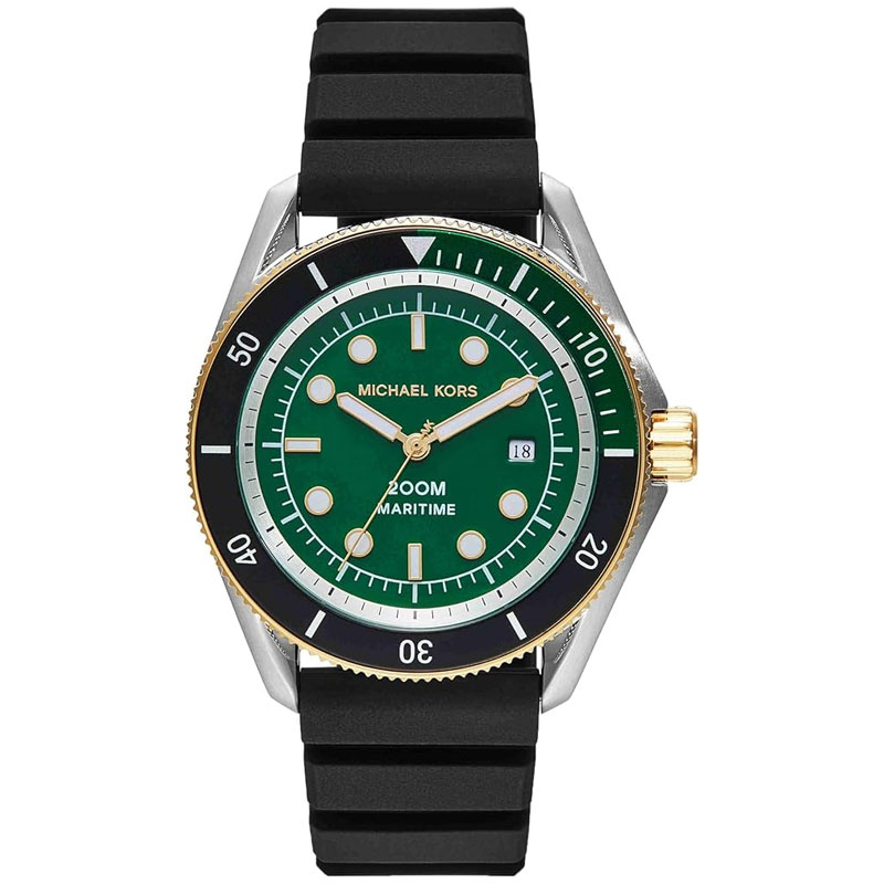 Michael Kors Men's Maritime 42mm Two-Tone Green Watch (MK9158) Michael Kors Men's Maritime 42mm Two-Tone Green Watch (MK9158)