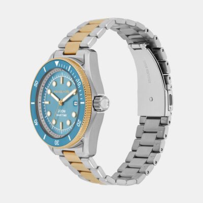 Michael Kors Men's Maritime 42mm Two-Tone Light Blue Watch (MK9169)