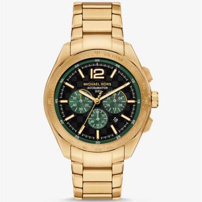 Michael Kors Men's Accelerator 2.0 Chronograph 44mm Gold Watch (MK9177)