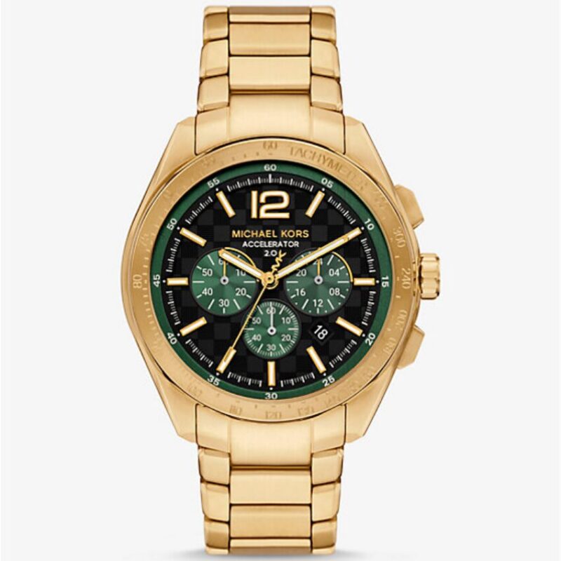 Michael Kors Men's Accelerator 2.0 Chronograph 44mm Gold Watch (MK9177) Michael Kors Men's Accelerator 2.0 Chronograph 44mm Gold Watch (MK9177)