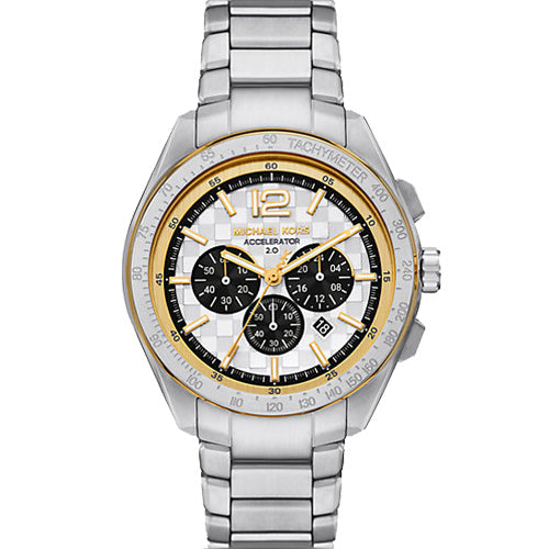 Michael Kors Men's Accelerator 2.0 Chronograph 44mm Two-Tone Watch (MK9188) Michael Kors Men's Accelerator 2.0 Chronograph 44mm Two-Tone Watch (MK9188)