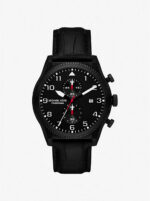 Michael Kors Men's Panorama Chronograph 44mm Black Watch (MK9201)
