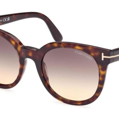 Tom Ford Women's MOIRA FT 1109 Dark Havana/Smoke Shaded Sunglasses