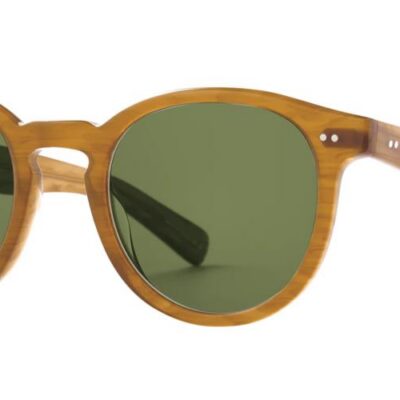 Garrett Leight Men's MORNINGSIDE X SUN Butterscotch/Green Sunglasses