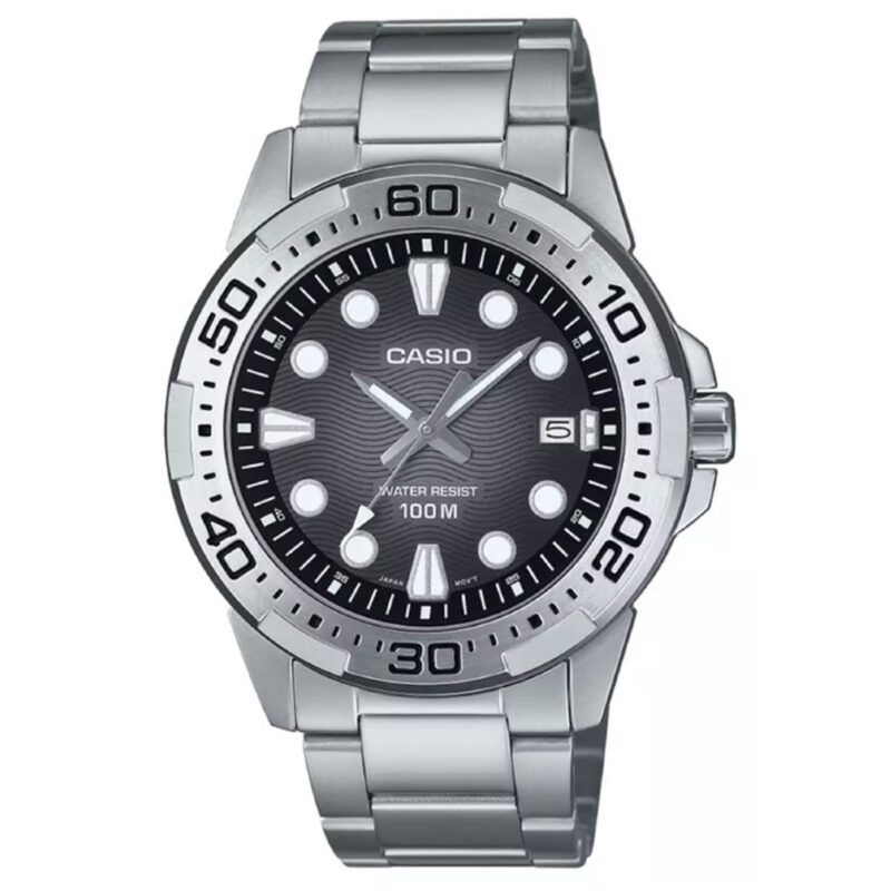 Casio Men's 44mm Stainless Steel Watch (MTD-140D-1AVDF) Casio Men's 44mm Stainless Steel Watch (MTD-140D-1AVDF)