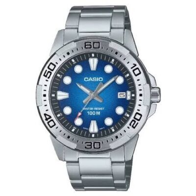Casio Men's 44mm Stainless Steel Watch (MTD-140D-2AVDF)