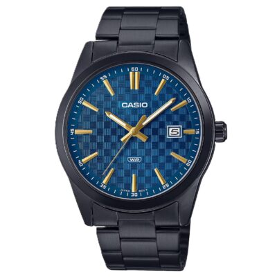 Casio Men's 41mm Ss Ip Black Watch (MTP-VD03B-2AUDF)