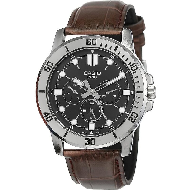 Casio Men's Chronograph 45mm Stainless Steel Watch (MTP-VD300L-1EUDF)