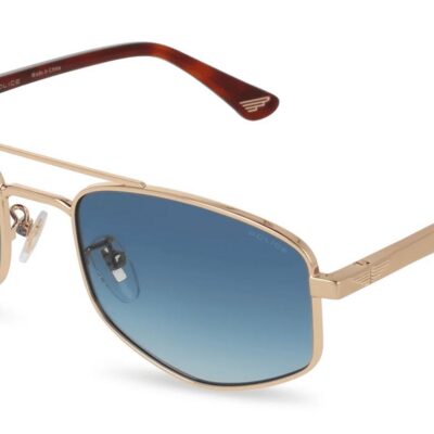 Police Men's NEW CROSSROADS 3 SPLQ84 Rose Gold/Blue Shaded Sunglasses