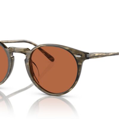 Oliver Peoples N.02 SUN OV 5529SU Olive Green/Persimmon Sunglasses