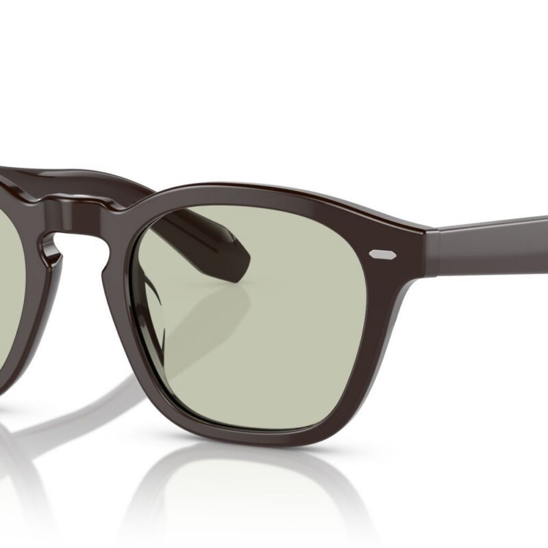 Oliver Peoples Men's N.03 OV 5527U Dark Brown/Light Green Eyeglasses