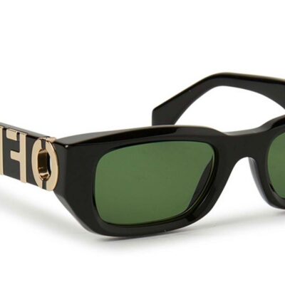 Off-White Men's OERI124 FILLMORE Black/Green Cat.3 Sunglasses