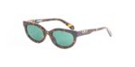 Off-White Men's OERI13D SPARKS Havana/Green Sunglasses