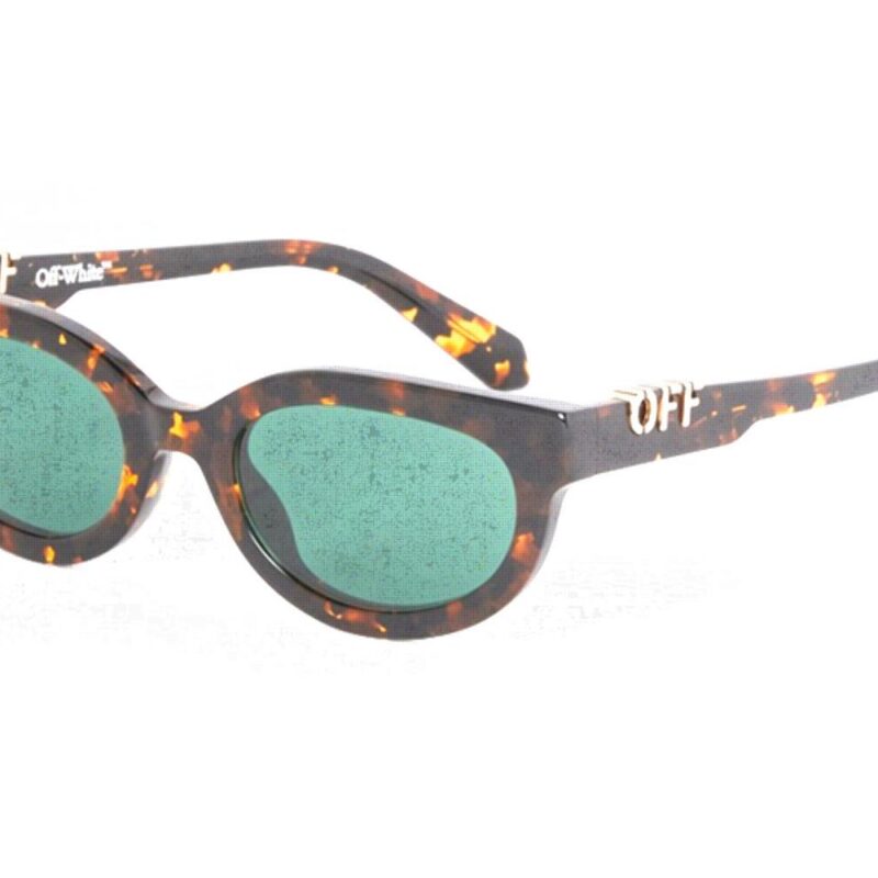 Off-White Men's OERI13D SPARKS Havana/Green Sunglasses Off-White Men's OERI13D SPARKS Havana/Green Sunglasses