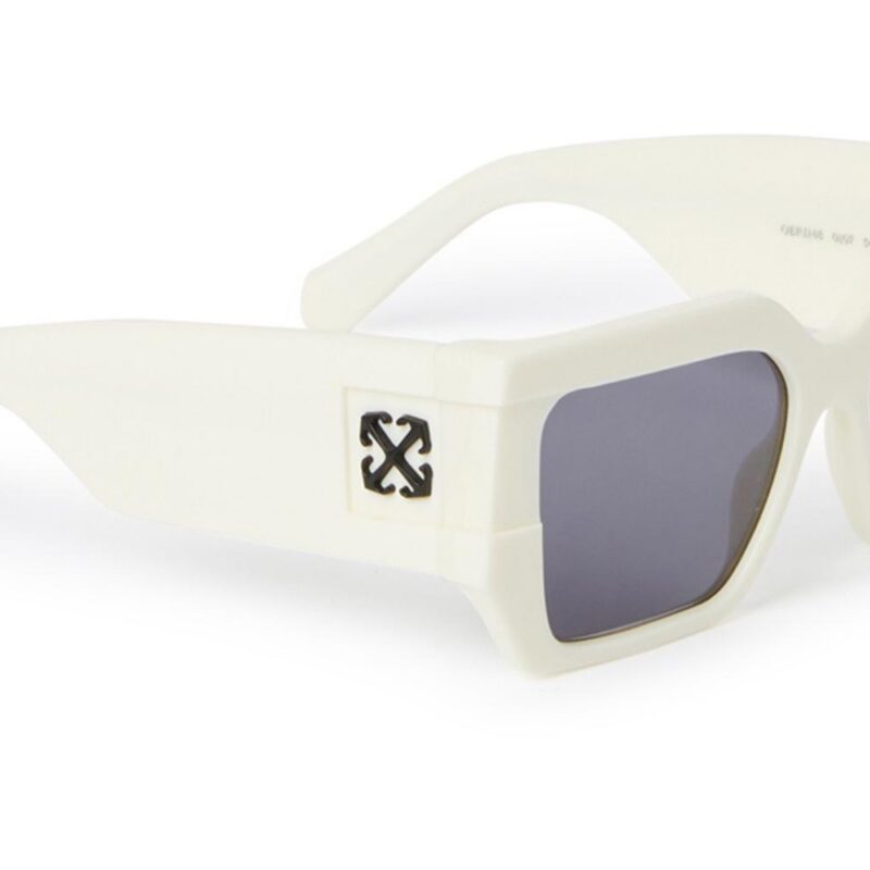 Off-White Men's OERI148 DOVER White/Grey Cat.3 Sunglasses Off-White Men's OERI148 DOVER White/Grey Cat.3 Sunglasses