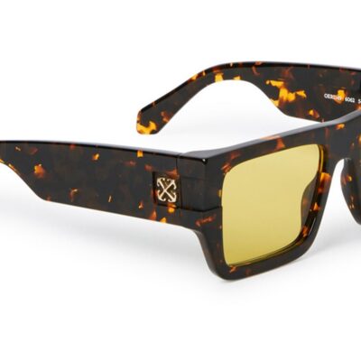 Off-White Men's OERI149 CHESTER Havana/Light Brown Sunglasses