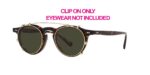 Oliver Peoples Unisex OP-13 CLIP ON OV 5504C Soft Gold/Green Clip-On Only Eyeglasses