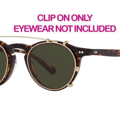 Oliver Peoples Unisex OP-13 CLIP ON OV 5504C Soft Gold/Green Clip-On Only Eyeglasses