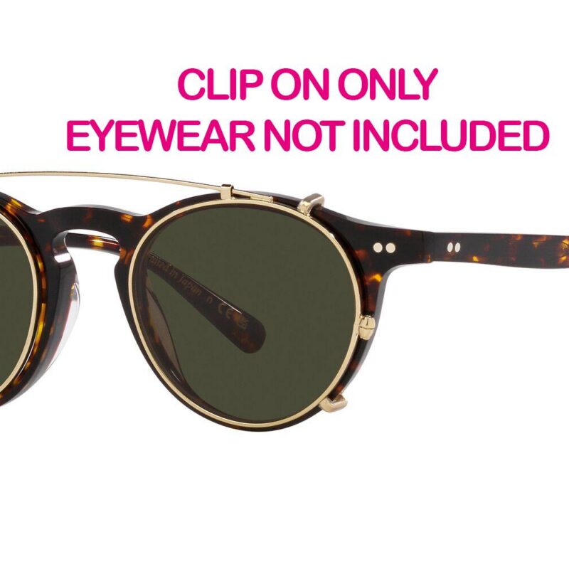 Oliver Peoples Men's OP-13 CLIP ON OV 5504C Soft Gold/Green Clip-On Only Eyeglasses Oliver Peoples Men's OP-13 CLIP ON OV 5504C Soft Gold/Green Clip-On Only Eyeglasses