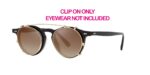 Oliver Peoples Men's OP-13 CLIP ON OV 5504C Gold/Dark Brown Shaded Clip-On Only Eyeglasses
