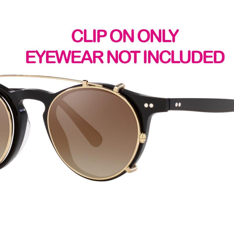 Oliver Peoples Unisex OP-13 CLIP ON OV 5504C Gold/Dark Brown Shaded Clip-On Only Eyeglasses Oliver Peoples Unisex OP-13 CLIP ON OV 5504C Gold/Dark Brown Shaded Clip-On Only Eyeglasses