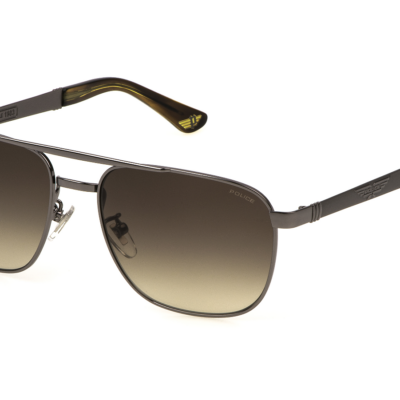 Police ORIGINS 3 SPL890 Ruthenium/Grey Sunglasses
