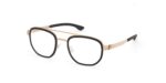 Ic!berlin Men's OSMIUM IC5047 Gold - Black Eyeglasses