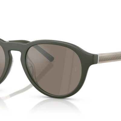 Oliver Peoples OV 5557SU Semi-Matte Green/Sierra Flash Sunglasses