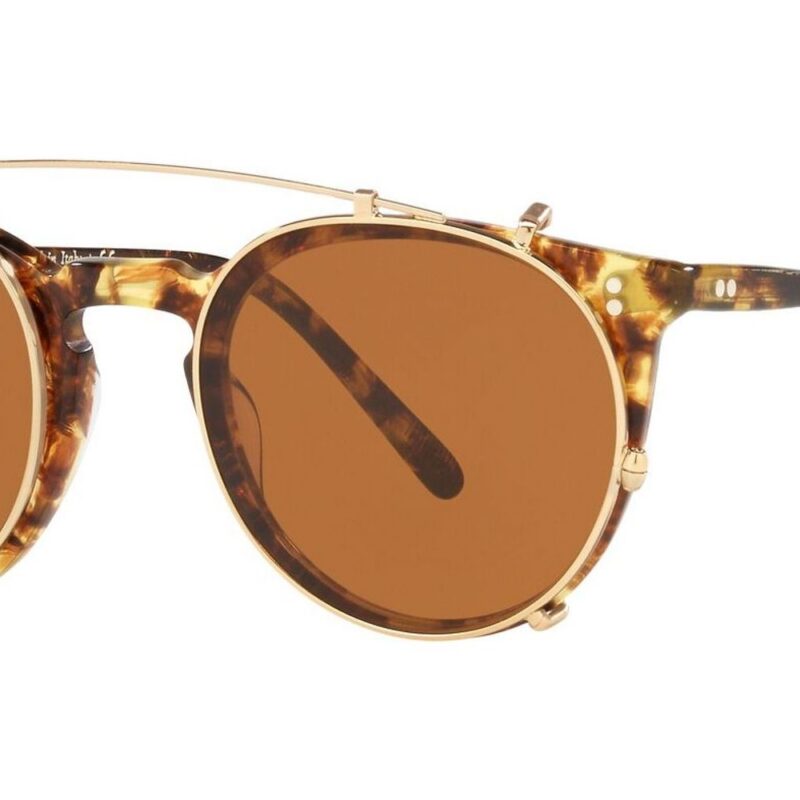 Oliver Peoples Men's O'MALLEY OV 5183 Gold/Brown Clip-On Only Eyeglasses Oliver Peoples Men's O'MALLEY OV 5183 Gold/Brown Clip-On Only Eyeglasses