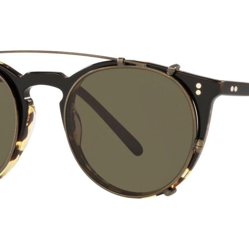 Oliver Peoples Men's O'MALLEY OV 5183 Antique Gold/Green Clip-On Only Eyeglasses Oliver Peoples Men's O'MALLEY OV 5183 Antique Gold/Green Clip-On Only Eyeglasses