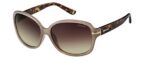 Polaroid Women's P8419 Beige Havana/Brown Shaded Polarized Sunglasses