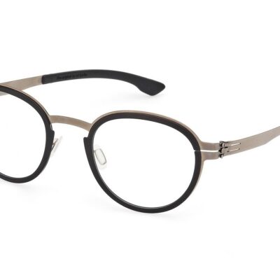 Ic!berlin Men's PALLADIUM IC5049 Silver - Brown Eyeglasses